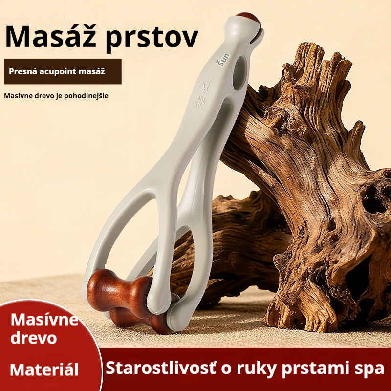 🎁💸【Kúpte 1, získajte 1 zadarmo】🌿 Masážny prístroj na prsty z masívneho dreva: Valčeky z prírodného dreva pomáhajú odblokovať kĺbové meridiány a zmierniť únavu rúk. 🌿