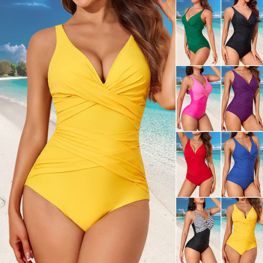 🎁 Promoție excelentă!! 🩱🌴Costum de baie dintr-o singură piesă, sexy, cu uscare rapidă, pentru slăbire 