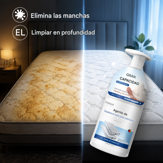 🔥🔥 Limpiador de colchones, no requiere agua, elimina todo tipo de manchas de los colchones.