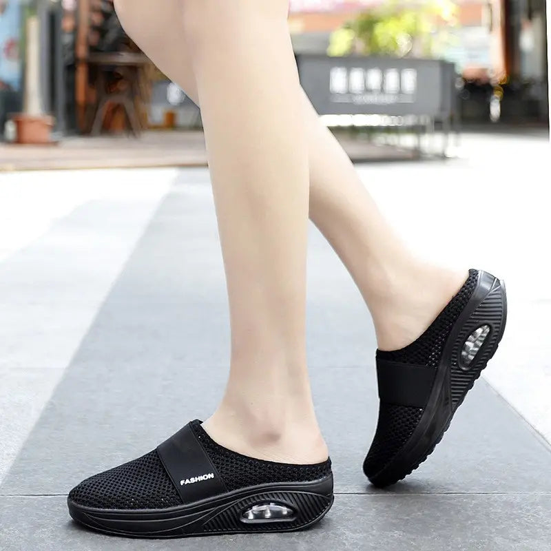 【Nuevo producto a precio reducido】【35-43】Zapatillas 2026 de malla hueca con amortiguación de aire y alta elasticidad para caminar sin cansar