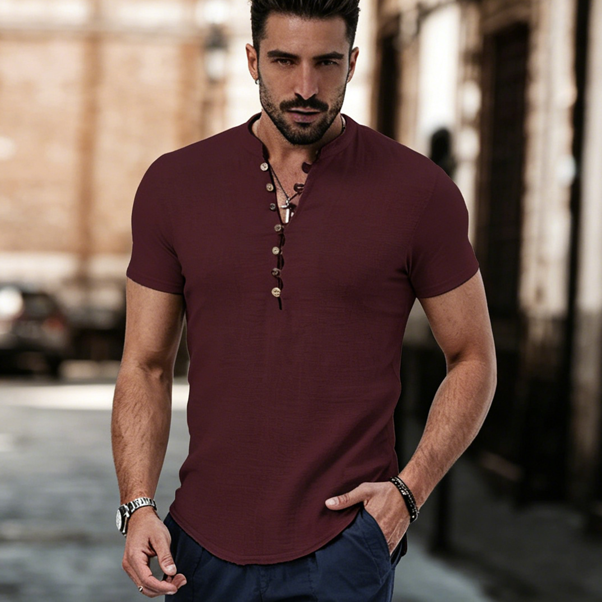 💪-49% OFF【S-3XL】👔Polo deportivo para hombre en tallas grandes, de algodón elástico