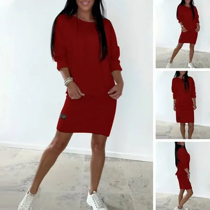 🎁 Nuevo vestido de algodón entallado para mujer (otoño/invierno)