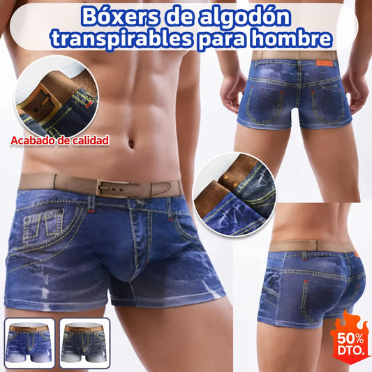 🩳【Compra 2 y llévate 2 gratis】Bóxers transpirables de algodón para hombre