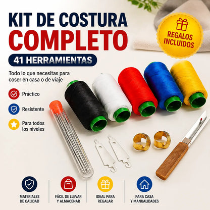 🧵🧰 Kit completo de costura 41 en 1 – práctico, resistente y fácil de usar en casa