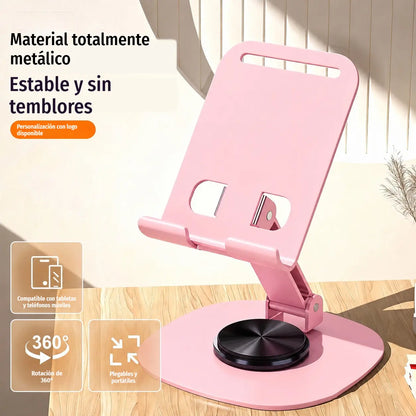 📢📢 50 % de descuento ✨ Soporte premium para teléfono móvil, totalmente metálico – base de escritorio con rotación de 360°