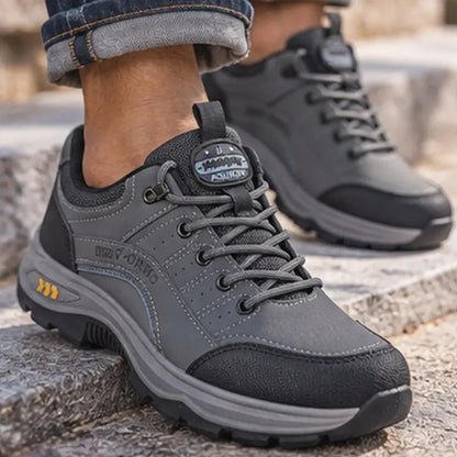 👍👞【39-44】Zapatillas deportivas de piel resistente al agua y a la suciedad, con suela blanda para una comodidad máxima.