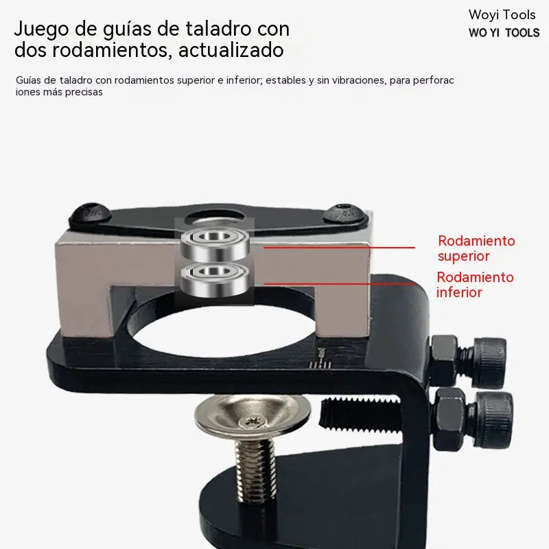 🔥【Juego de 6 piezas】Herramienta para perforar orificios para bisagras (carpintería). Localizador de orificios para bisagras de 35 mm para puertas de armarios.