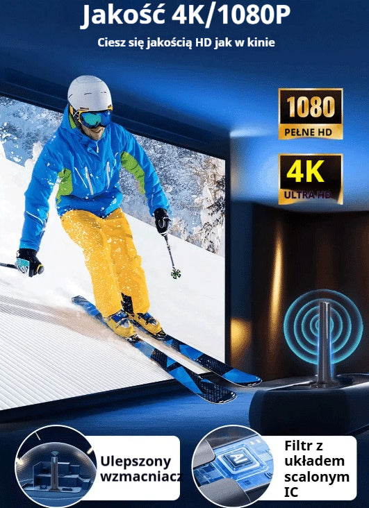🔥Nowość -50% 🔥 Wewnętrzny odbiornik telewizji cyfrowej HD 🌐