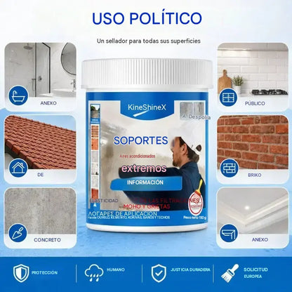 Sellador reparador e impermeable para múltiples superficies