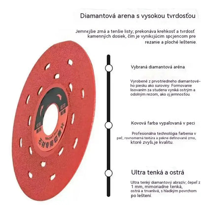 🔥✨【3 kusy】⚙️Univerzálny kotúč na rezanie, brúsenie a opracovávanie keramiky, skla a kameňa (na použitie s uhlovými brúskami)