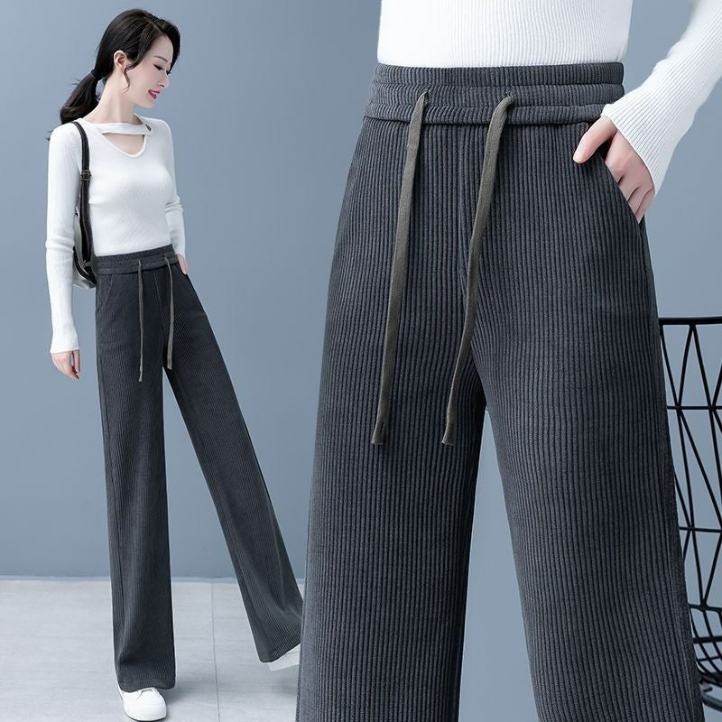 🔥【M-3XL】【40-110KG】👖Nové dámské elastické volné kalhoty