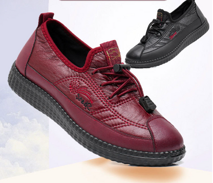 【35-41】Ženski mehki nedrseči usnjeni casual čevlji, udobni brez utrujenosti, modni in vsestranski