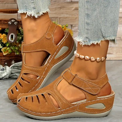 【34-44】Sandalias de cuña casuales para mujer, transpirables y cómodas