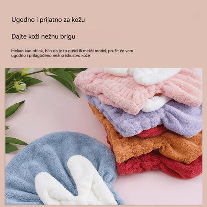 🔥Kupi 1, dobij 1 gratis🔥🎀🛀Zaštitna kapa za tuširanje, brzo sušenje i izuzetno upijajući materijal za pranje kose😍