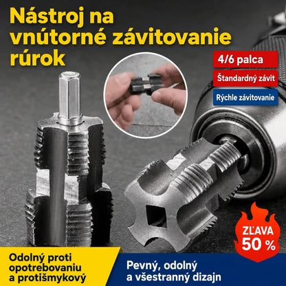 🛠️【Súprava závitníkov na vnútorné závity + závitových očiek na vonkajšie závity】⚙️🔩 Príslušenstvo na závitovanie vodovodných rúrok
