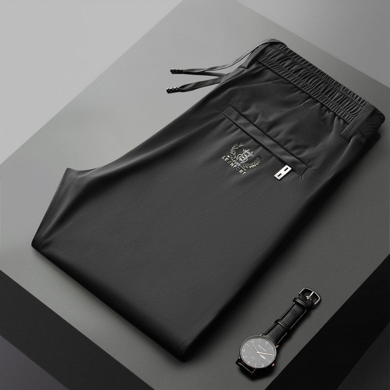 👖Výpredajný hit 【50% zľava】 [40-115 kg] Nové pánske elastické hodvábne nohavice na jar a leto 2026