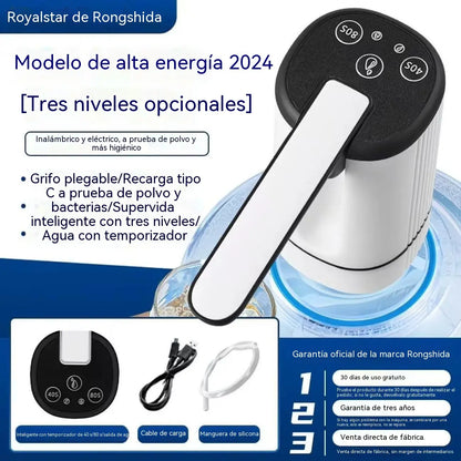 💧⚡Bomba de agua eléctrica autocebante para agua embotellada, con 3 ajustes de temporizador regulables.