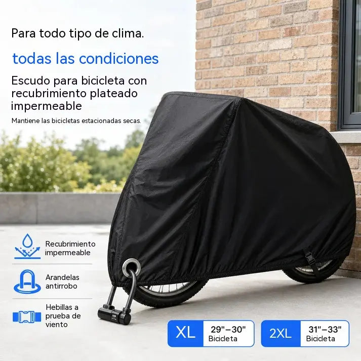 📢📢 1 piezas 33 euro ⏰ Funda impermeable para 1 o 2 bicicletas: protección para exteriores resistente al viento 🚲