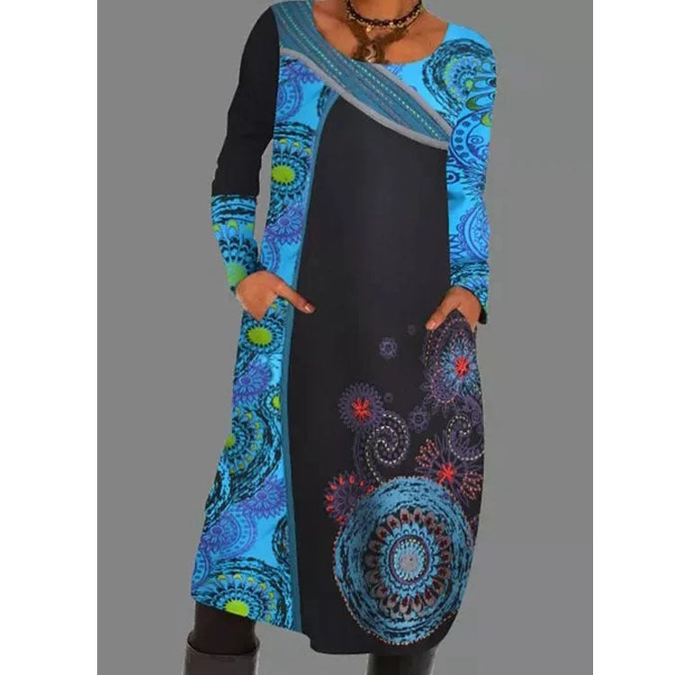 💕【50% zľava】🔥【S-5XL】2025 zimné módne šaty s potlačou v páse 3909558