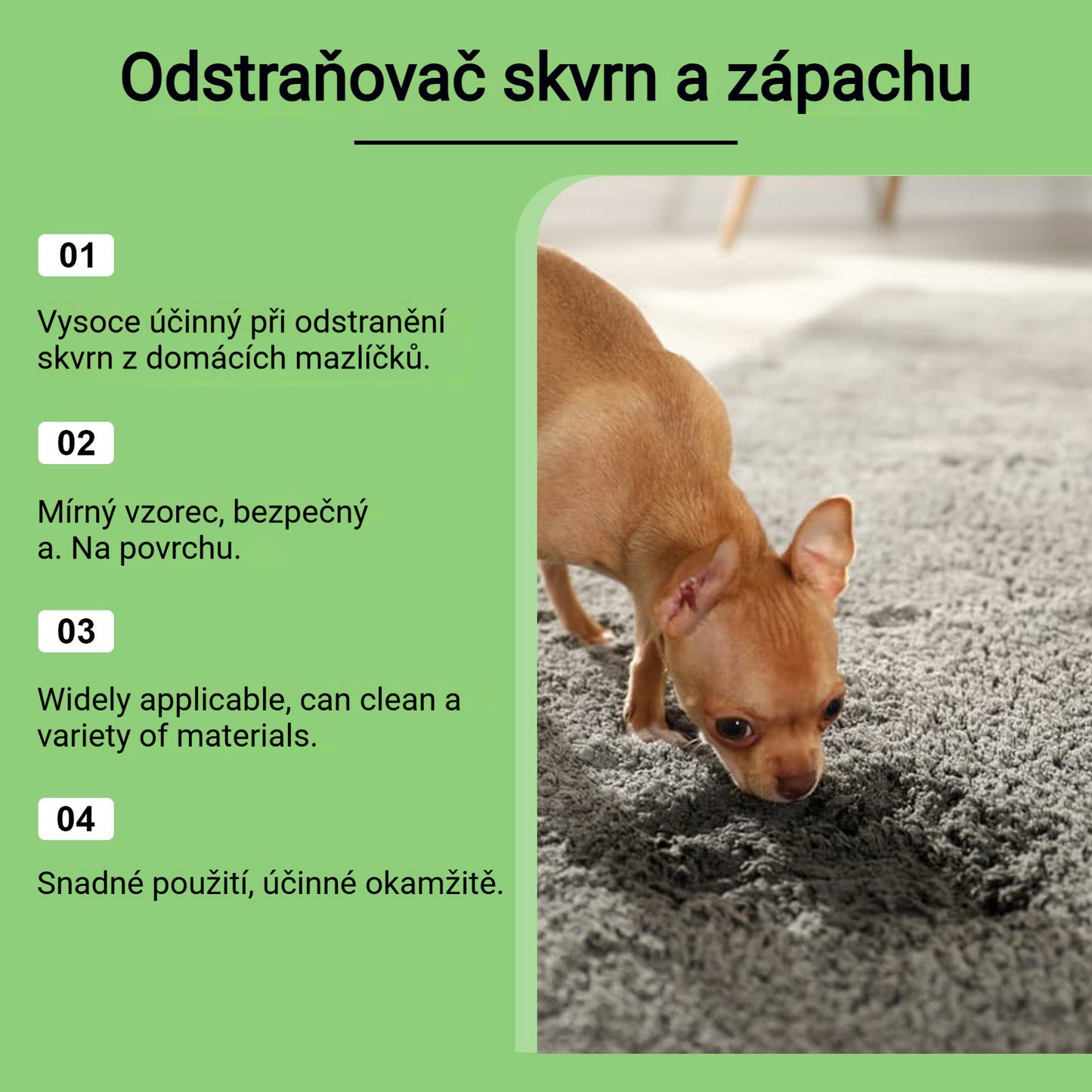 ✨【Kupte 1 a získejte 1 zdarma】🐶🐱 Odstraňovač skvrn pro domácí mazlíčky (kočky a psy)