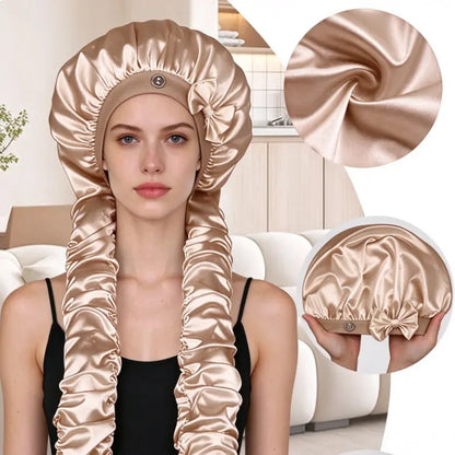 👩‍🦰Gorro rizador de satén resistente al calor