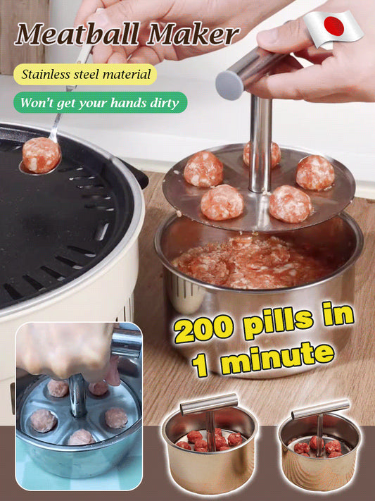✨【Cumpărați 1, primiți 1 gratuit】Aparat de fabricat chiftele presate din otel inoxidabil🥩✨——Durabilă, igienă, ușor de curățat🔥