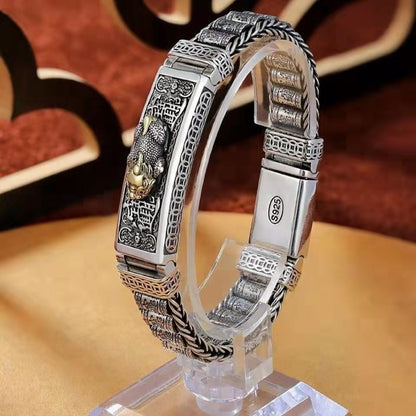 【Descuento por tiempo limitado】Nueva pulsera de la suerte de plata de ley 925
