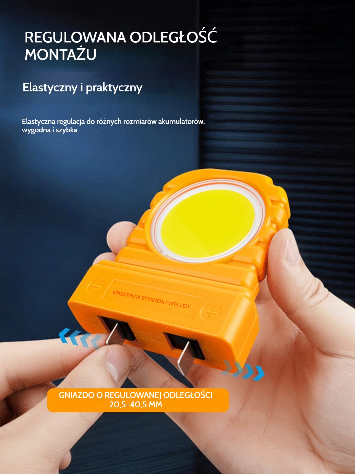 3 sztuki za 109 zł — uniwersalna lampa LED kompatybilna z różnymi gniazdami baterii litowych