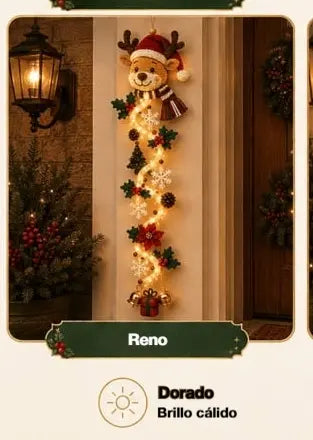 🎄🎃¡Último día! 🎅¡Disfruta de un 49% de descuento en adornos navideños iluminados para puertas!