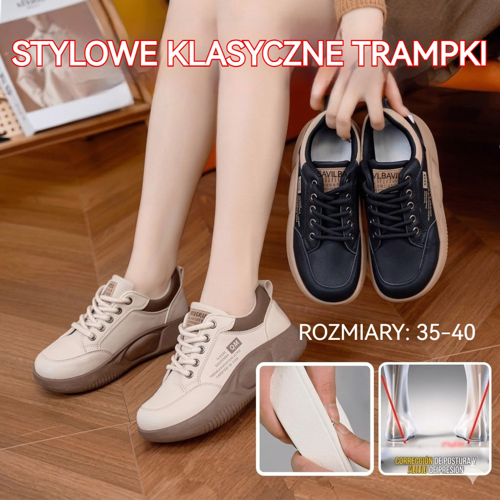 🏆👟【35-40】Nowoczesne sneakersy casualowe na grubej podeszwie, Model 2026