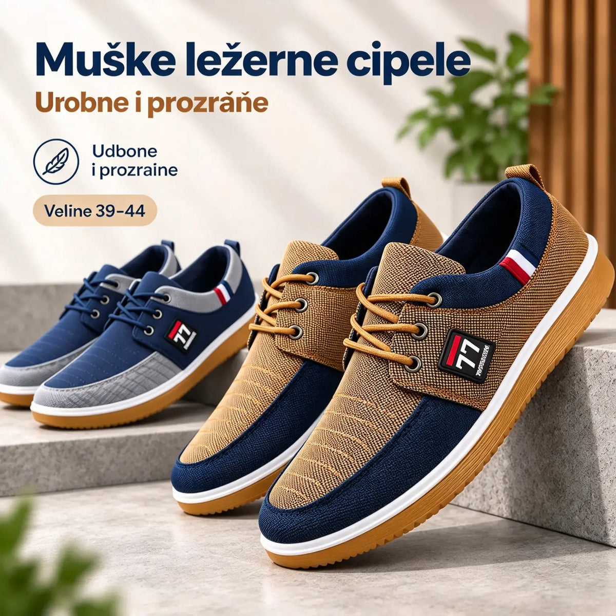 🔥[Novo – U pola cijene] 🔥Muške prozračne platnene tenisice za svaki dan (Model 2026)