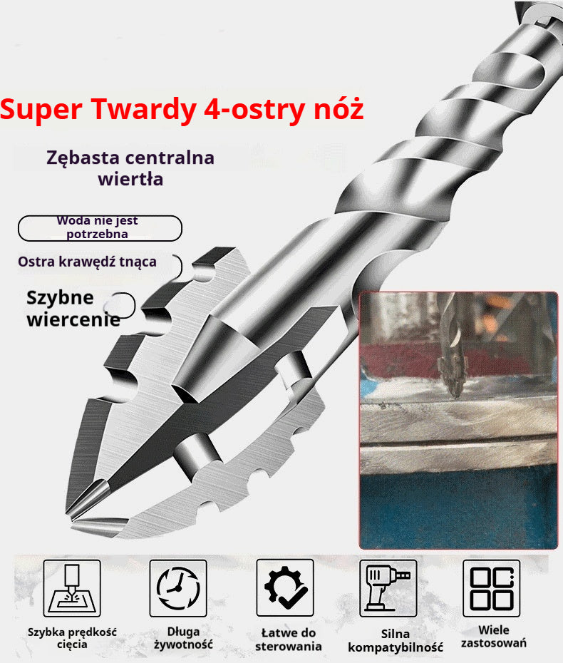 🥇Super twarda piłkowa krawędź tnąca, siódma generacja ekscentrycznego wiertła z węglika wolframu