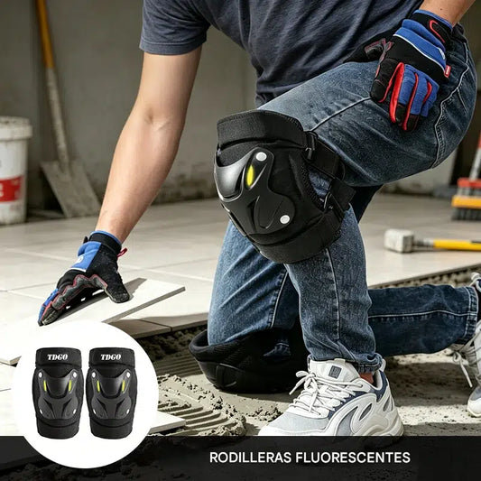 🦵🏽 Rodilleras de protección para múltiples situaciones – Resistentes a los impactos, correas ajustables y forro transpirable