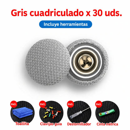 🔥【Compra 1 y llévate 1 gratis · 60 piezas】Hebillas para techo de coche + kit de herramientas de instalación