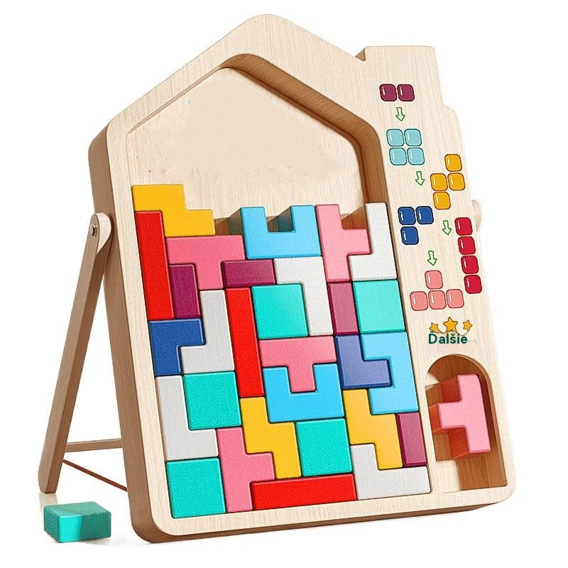 🔥🌈【Kup 1, 1 zdarma】Tetris - vzdělávací logická hra pro děti s kostkami