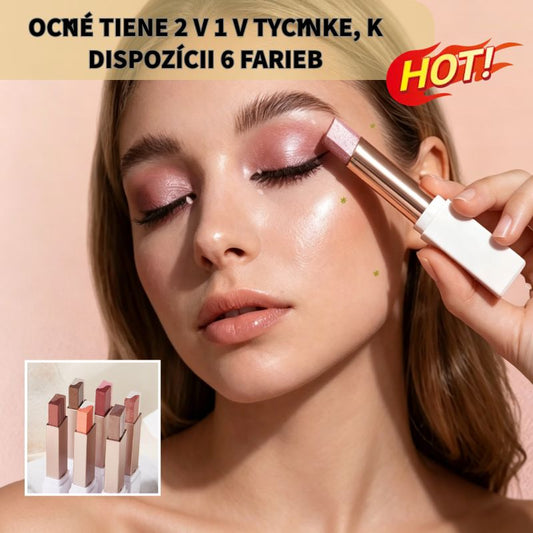 【Balenie 6 kusov】😍Táto tyčinka na očné tiene 2 v 1 okamžite rozjasní vašu pleť a vytvorí bezchybný vzhľad! 🔥