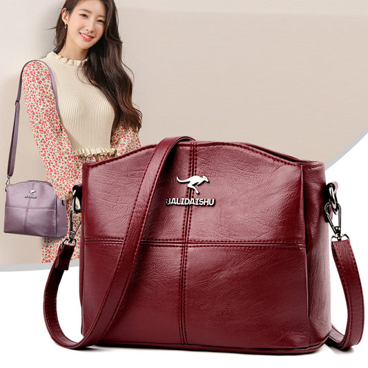 🔥【Cumpără 1, primești 1 gratuit】👜👜 Geantă de umăr din piele naturală, stil retro, lucrată manual, la modă și versatilă 3868994 