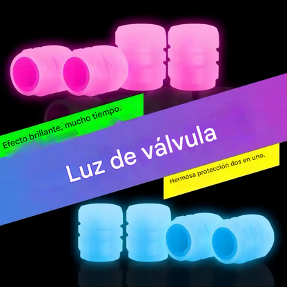 ✨✨Tapas de válvulas luminosas para automóviles, vehículos eléctricos, motocicletas, bicicletas, camiones y neumáticos; tapas de válvulas reflectantes súper brillantes.