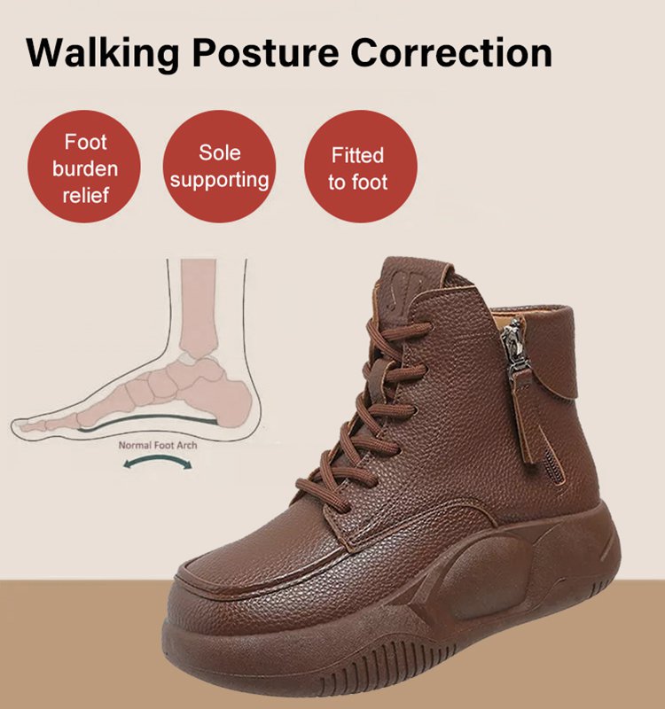 [30% popust] Novi športni in prosti škornji iz pravega usnja, martinki z debelim podplatom, udobni in neutrujajoči za noge