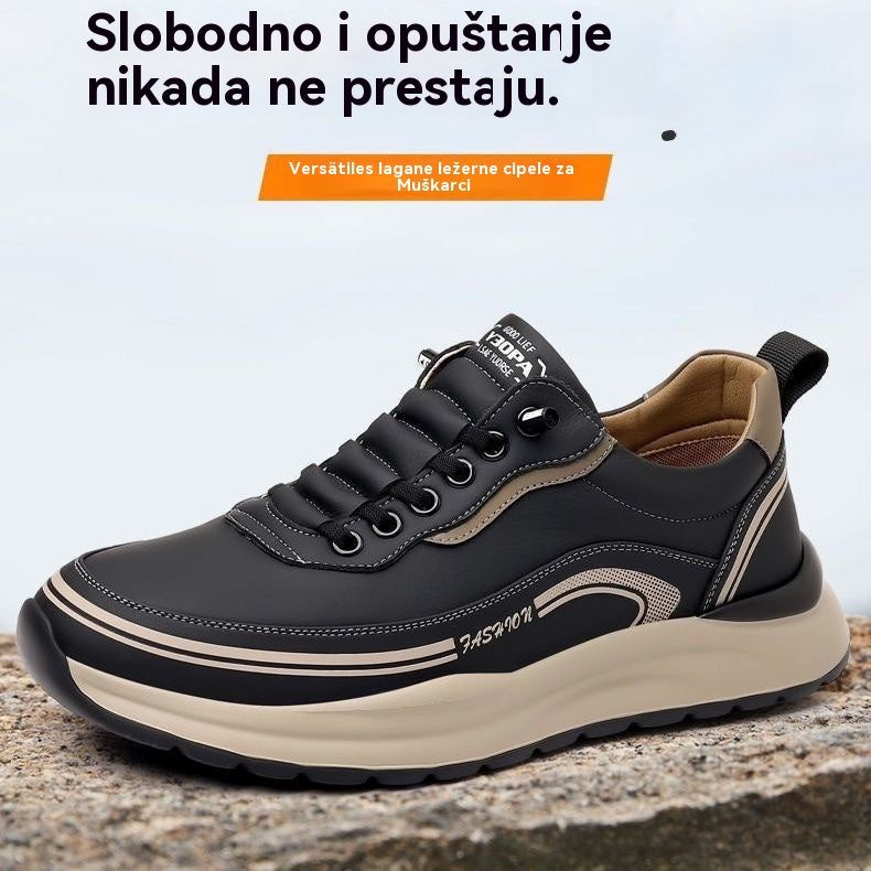 【39-45】Vodootporne i na mrlje otporne kožne tenisice s mekim, udobnim potplatima.