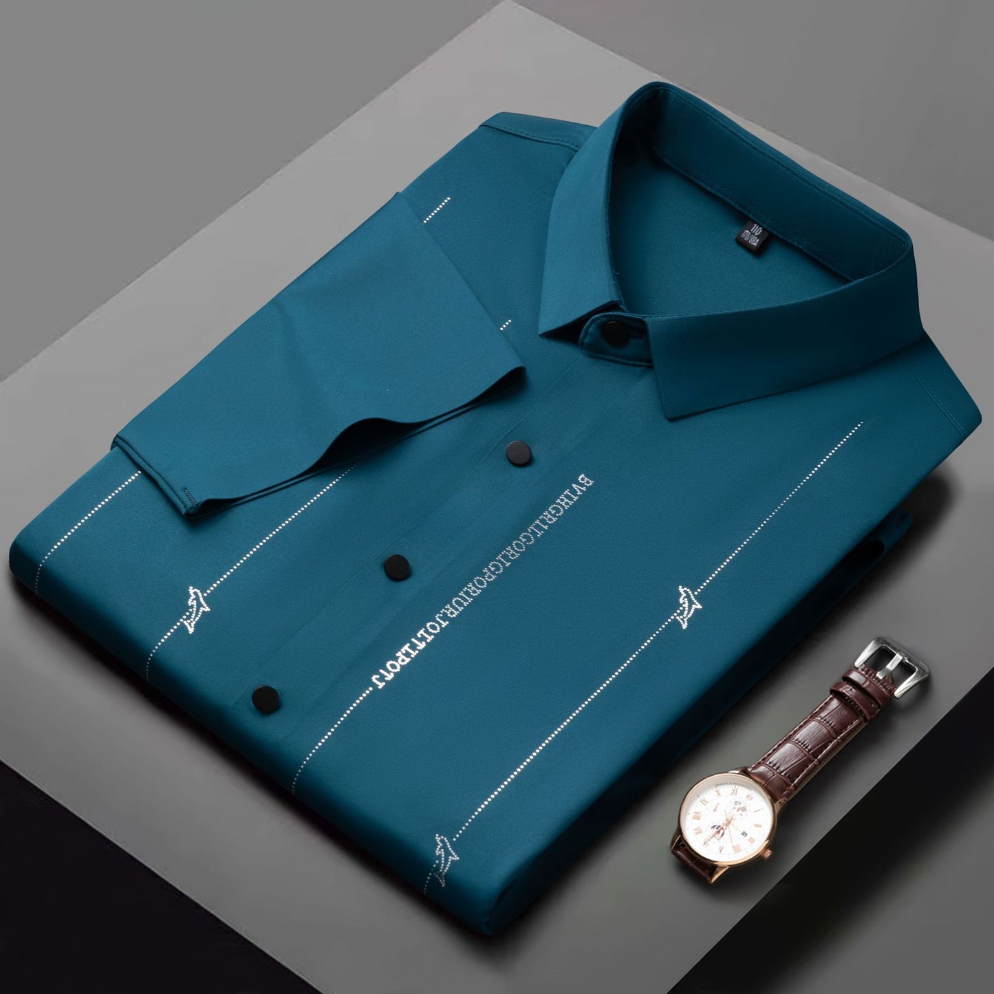 【M-4XL】Nové módne a pohodlné krátke rukávy pre mužov, super elastické, proti vráskam, nie je potrebné žehliť. 3715492