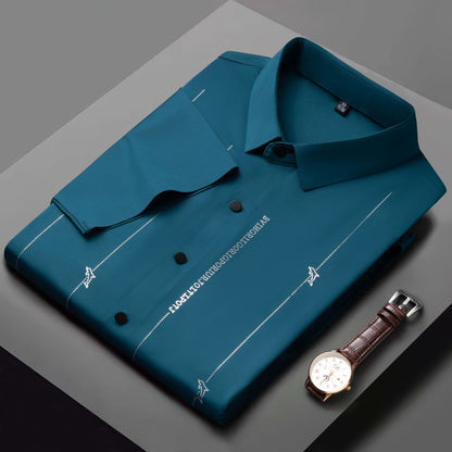 【M-4XL】Nové módne a pohodlné krátke rukávy pre mužov, super elastické, proti vráskam, nie je potrebné žehliť. 3715492