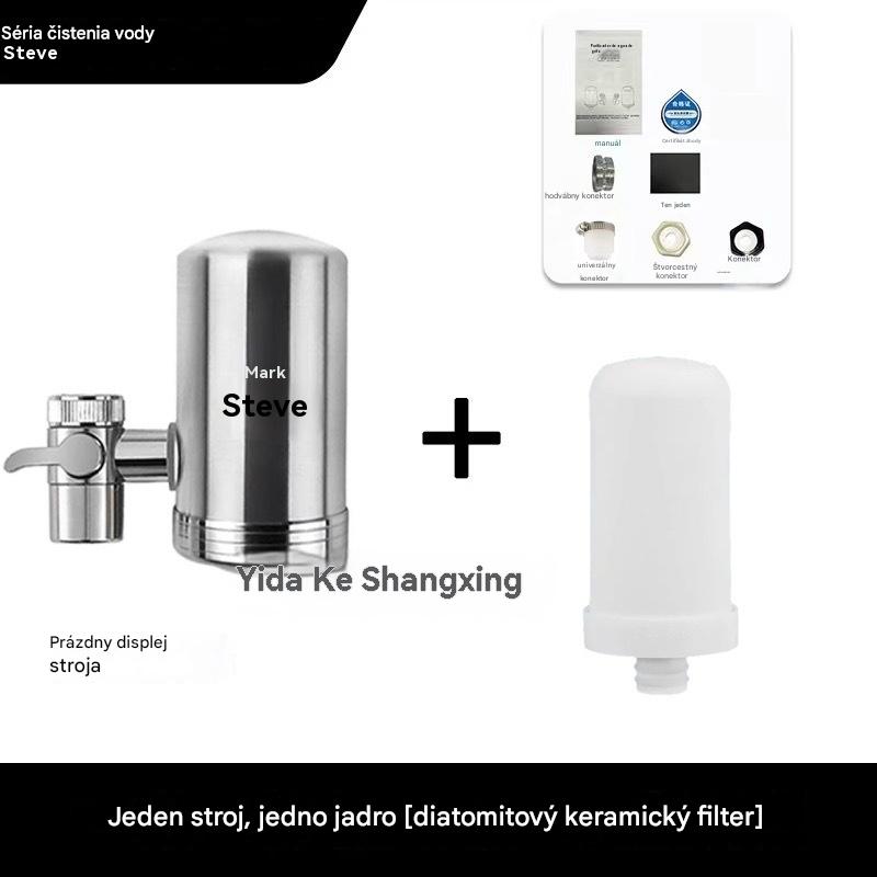 🔥【Zľava 33 €】🏆Nerezový domáci filtr na vodu na kohútik bez nutnosti inštalácie