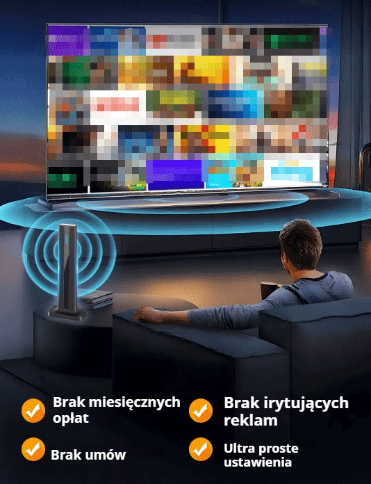 🔥Nowość -50% 🔥 Wewnętrzny odbiornik telewizji cyfrowej HD 🌐
