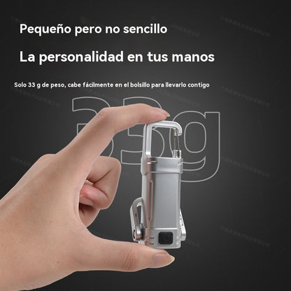 【Compra 1 y llévate 1 gratis】🔥Gran oferta🔥Linterna mini para llave súper brillante e impermeable con salida de 1200 lm