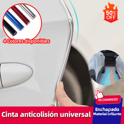 💥【15M 】🚗🚗 Tiras de goma universales anticolisión y antiarañazos, superficie brillante, aptas para puertas, capós y maleteros de automóviles