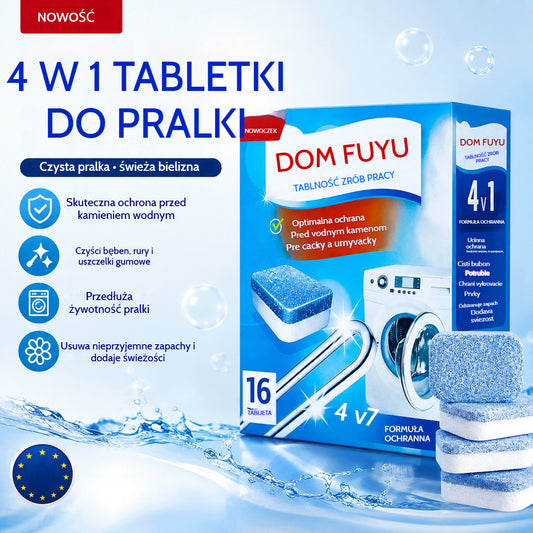 🛁💦【1 opakowanie, 16 tabletek】✨Musujące tabletki do pralki do dezynfekcji i usuwania plam