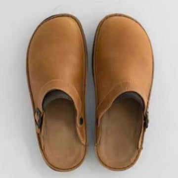 👍😎 [38-48] Vysoko kvalitné pánske kožené šľapky, pohodlné a voľné