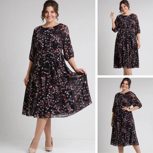 【🥇Cel mai bine vândut】💥👗【S-5XL】Rochie nouă cu imprimeu pentru primăvara 2025 3920881 