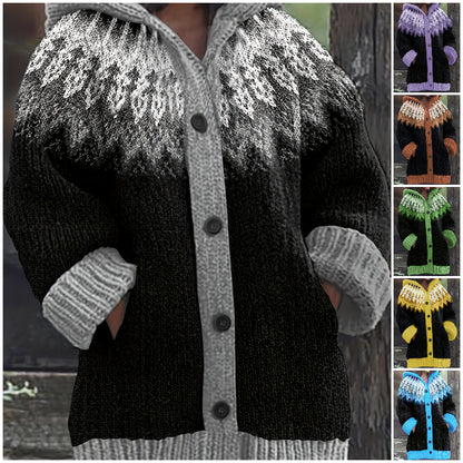 【Novinka 2025 | S~5XL】✨Elegantná a farebná retro bunda s kapucňou